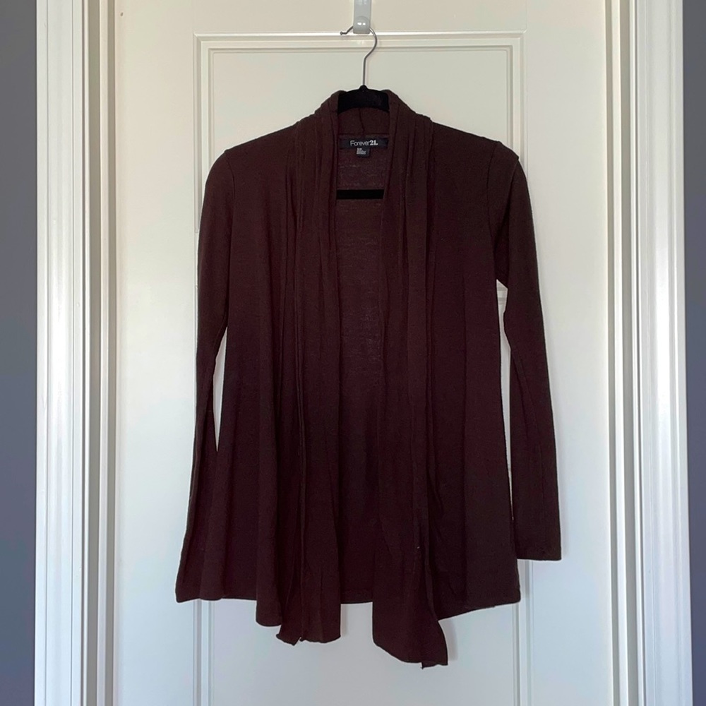 Forever 21 brown cardigan